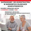 Seniorzy w Sieci czyli cykl regularnych zajęć rusza po wakacyjnej przerwie na stacji DCW 