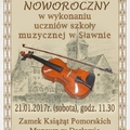 Koncert Noworoczny w wykonaniu uczniów szkoły muzycznej w Sławnie