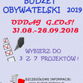  GŁOSOWANIE - BUDŻET OBYWATELSKI MIASTA DARŁOWO 2019