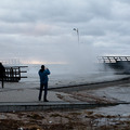 Skutki sztormu i cofki w Darłowie 